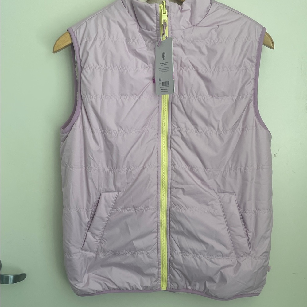 Athleta Kids Light Purple Puffer Vest
